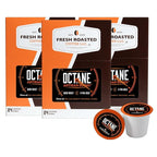 Fresh Roasted Coffee, Octane Italian Dark Roast, Artisan Blend, 72 Pods for K Cup Brewers