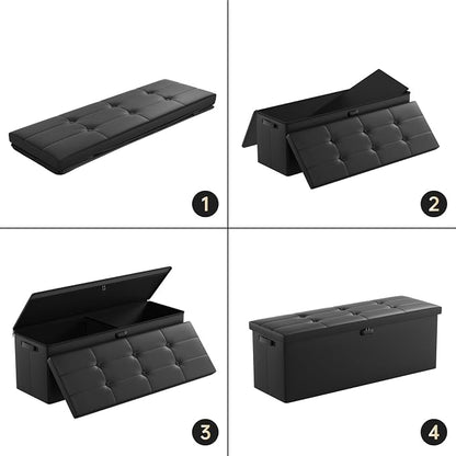 ENGPOW Storage Ottoman, Fireproof Folding Bench - Image 7