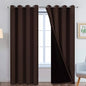 Yakamok Chocolate Brown Blackout Curtains 84 Inches Long 52" Wide, 2 Panels | by Yakamok