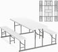 VINGLI Folding Picnic Table and Bench Set, Portable Outdoor Dining Furniture by VINGLI