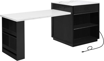 Kitchen Island with Extendable Dining Table - Image 9