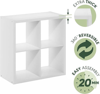 Furinno Cubicle Open Back Decorative Cube Storage Organizer - Image 6