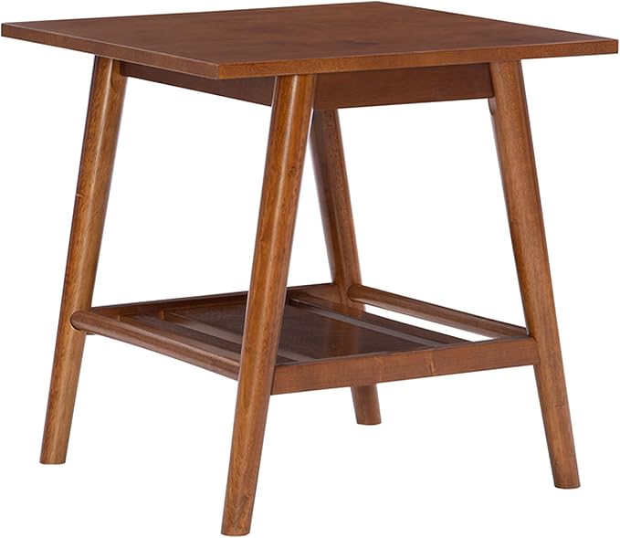 Linon Melissa Mid-Century Walnut End Table - Image 9