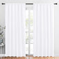 NICETOWN White Curtains, 50% Light Blocking Curtain Panels by NICETOWN