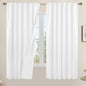 Full Blackout Linen Curtains 60 Inch by LAMIT