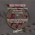 DaVinci Gourmet Rose Syrup, 25.4 Fluid Ounces (Pack of 1)