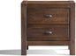 Grain Wood Furniture Montauk 2-Drawer Bedside Nightstand, Solid Wood by GrainWoodFurniture