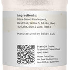 BAKELL Ivory Edible Glitter, 45 Grams | TINKER DUST Edible Glitter | KOSHER Certified | 100% Edible Glitter | Cakes, Cupcakes, Cake Pops, Drinks, Dessert Vegan Glitter & Dusts (45g Shaker, Ivory)