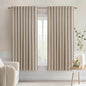 MIULEE Taupe Back Tab Blackout Curtains 52x63 Inches Long 2 Panels Set | Rod by MIULEE