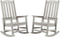 Psilvam Oversized Outdoor Rocking Chair Set of 2, Porch Rocker by PsilvamGardenFurniture