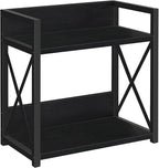 YINMIT Countertop Shelf Organizer,Coffee Bar Accessories,Spice Rack,Coffee Counter Shelf,2 Tier Coffee Organizer Station for Mugs,Cups,Cream,Syrup(Black, Large)