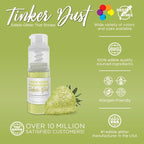 Bakell - Neon Green Tinker Dust (4g, 1x Mini Spray Pump) Edible Glitter for Food, Desserts, and Beverages!
