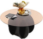 Round Glass Coffee Table for Living Room by Unknown