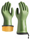 Waterproof Winter Gloves with Grip, Balaena Freezer Gloves for Light Duty Work & Outdoor Adventure, Hiking, Farming, Washing, Ice Fishing, Green, Medium