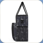 cat animal cartoon Coffee Maker Carring Bag Travel Carrying Storage Tote Bag Compatible with Keurig K-Mini or K-Mini Plus Portable Single Serve Coffee Brewer Case with Pockets for K-cup Pods