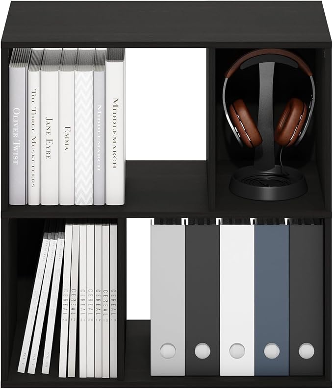 Furinno DALY Book Shelf, 4-Cube Bookshelf, Cube Storage Organizer Bookcase - Image 4