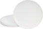 GZG Ceramic Dinner Plates Set of 4, 10.25 Inch Speckled Stoneware Plates with Clay-Tone Base, Large Ceramic Plates for Steak, Salad, Pizza, Microwave Oven Dishwasher Safe
