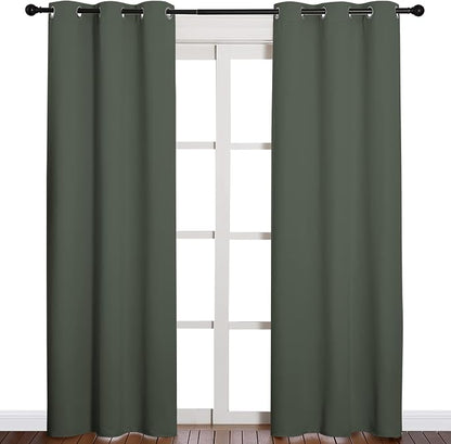 NICETOWN Window Treatment Thermal Insulated Solid Grommet Blackout - Image 2