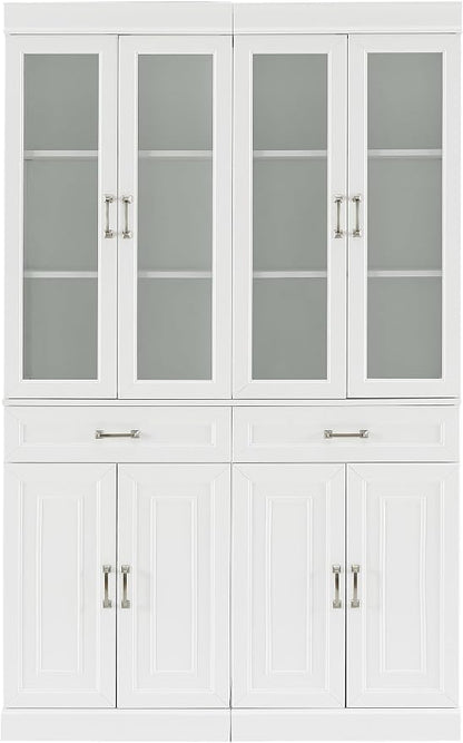 Crosley Furniture Stanton 2-Piece Glass Door Kitchen Storage Pantry Cabinet - Image 4