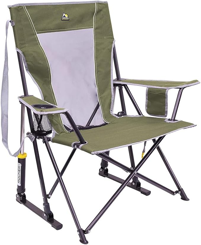 GCI Outdoor Comfort Pro Rocker Camping Chair | Portable Folding Rocking Chair by GCIOUTDOOR