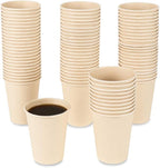 Disposable Coffee Cups Paper Cups Coffee Cups, Brown Hot Cups 120 Count 10 oz Water cups