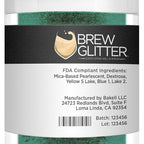 Dark Green BREW GLITTER Edible Glitter For Drinks, Cocktails, Beer, Garnish Glitter & Beverages | KOSHER & HALAL Certified | 100% Edible & Food Grade | Vegan, Gluten, Nut Free (25g, Dark Green)