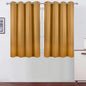 Mustard Yellow Thermal Blackout Curtains/52 x 45 Inch/Set of 2 Panels Room by Lemomo