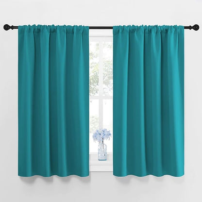 NICETOWN Peacock Blue Blackout Curtains Panels by NICETOWN