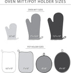 KitchenAid Asteroid Pot Holder 2-Pack Set, Charcoal Grey, 7"x10"