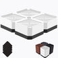 Bed Risers Heavy Duty, Adjustable Furniture Riser Blocks Lift 1.5, 4.3 inches by LiftLevelYourBed