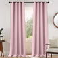 Yakamok Room Darkening Curtains 52x108 inch Long Pink-Living Room | 2 panels by Yakamok