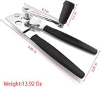 Crank Can Openers Manual,Heavy Duty Commercial Can Opener with Rubber-coated Long Handles
