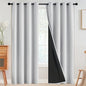 SimpleHome White 100% Blackout Curtains Room Darkening Living Room 84 Inch | by SimpleHome