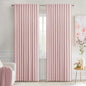 MIULEE Light Pink Back Tab Blackout Curtains 66x84 Inch Length 2 Panels Set | by MIULEE