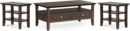 SIMPLIHOME Acadian Solid Wood Transitional-Style 48-inch Wide Coffee Table by SimpliHome