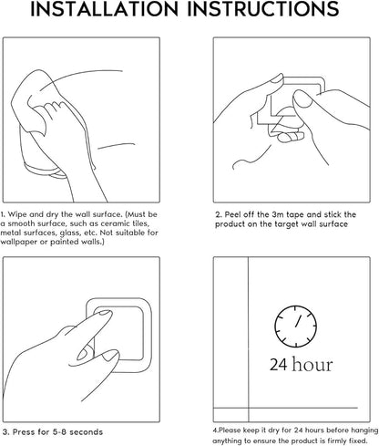 Taozun Adhesive Towel Holder - Image 5