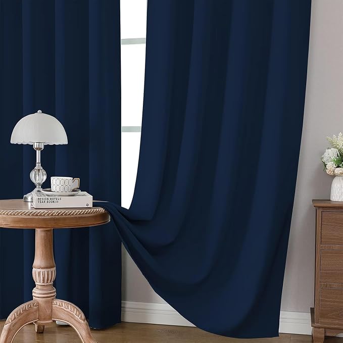 Joydeco Blackout Curtains 96 Inches Long, Thermal Insulated Black Out Curtains - Image 5