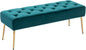 DUHOME Modern Velvet Bench Ottoman, Upholstered Bedroom Benches Footrest Stool by DuhomeElegantLifestyle