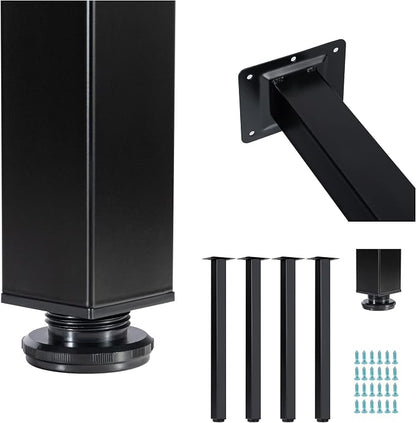 LCSDLHLSY 30 inch Adjustable Square Metal Table Legs, DIY Furniture Legs - Image 5
