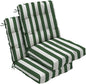 Outdoor Chair Cushions Set of 2, High Back Soft Seat Pad, Indoor Outside Use by zanwuhwyd