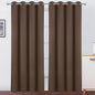 Blackout Curtains 52 x 90 Inch Long Chocolate Curtains Set of 2 Panels Room by Lemomo