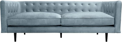 Armen Living Annabelle 80" Modern Bluestone Velvet Sofa by ArmenLiving