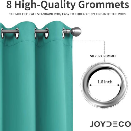Joydeco Blackout Curtains 72 inches Long 2 Panels Set, Thermal Insulated Long - Image 5