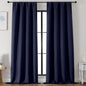 Simplebrand Ava Navy Blue Blackout Curtains by Simplebrand