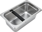 Yosoo Coffee Knock Box, Large Coffee Knock Box Stainless Steel Coffee Grounds Container Bucket Waste Bin(01)