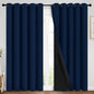 Yakamok Navy Blue 100% Blackout Curtains 84 Inches Long 70" Wide, 2 Panels | by Yakamok