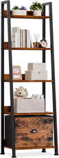 Furologee 5-Tier Ladder Shelf, Ladder Bookshelf by Furologee