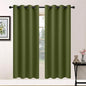 Yakamok Room Darkening Curtains 52x72 inch Length Olive Green-Living Room | 2 by Yakamok