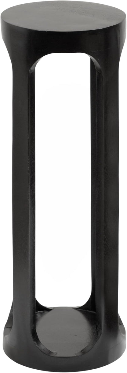 Kate and Laurel Dahl Modern Wooden Round Drink Table; 8 x 23; Black; - Image 8