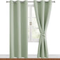 Blackout Curtains for Bedroom, 42 x 84 Inches Long, Seafoam Green | Thermal by Hiasan
